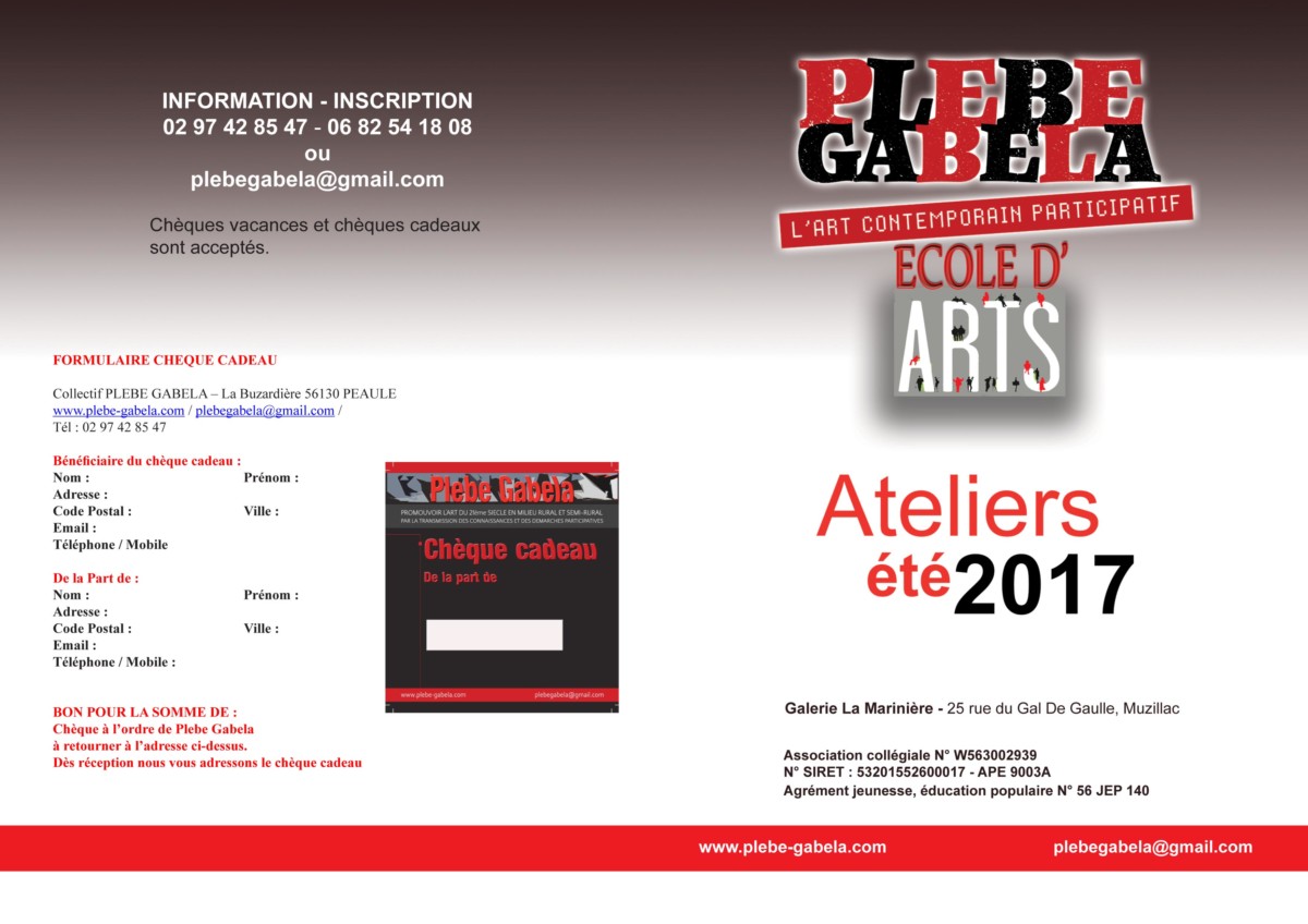 Livret d’activités été 2017