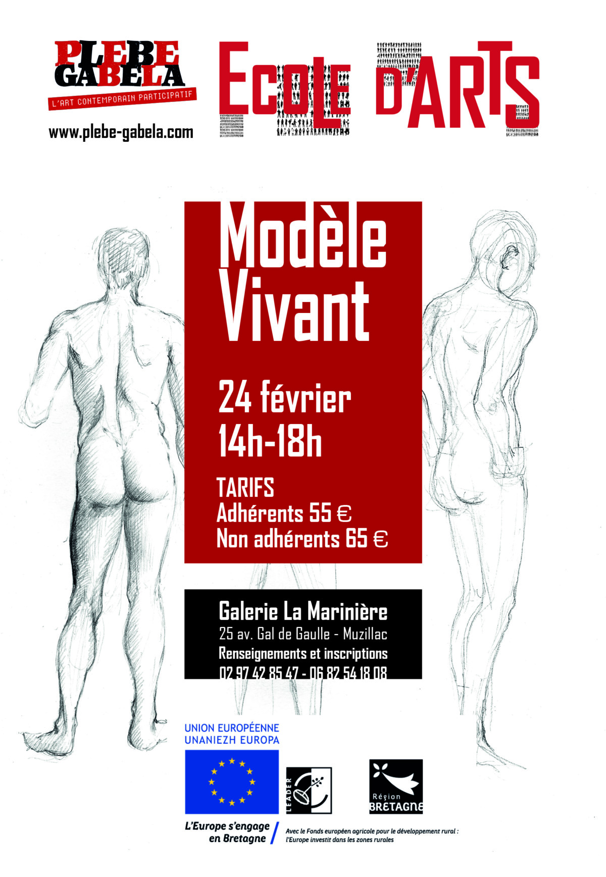 Atelier modèle vivant (dessin)
