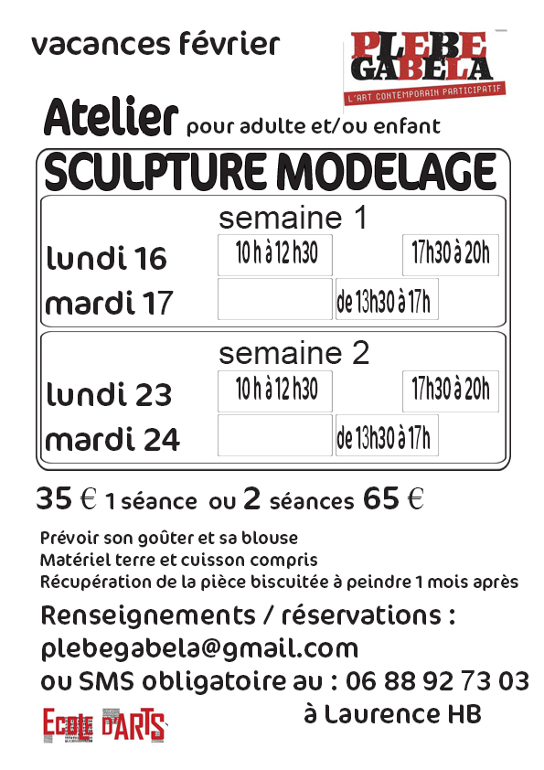 Atelier Ceramique Février